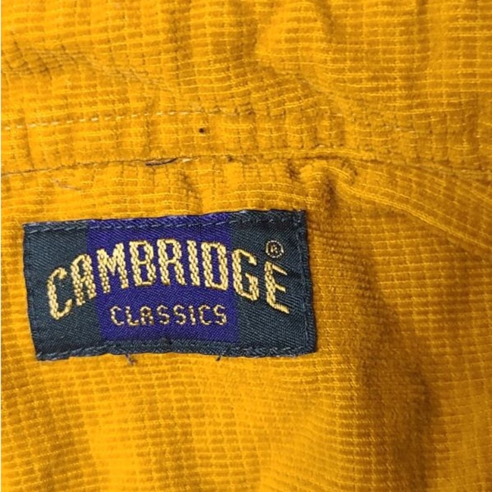 Cambridge Classics Men's Yellow Casual Button Down Shirt